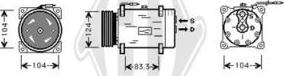 Diederichs DCK1458 - Compressore, Climatizzatore autozon.pro