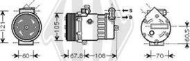 Diederichs DCK1421 - Compressore, Climatizzatore autozon.pro