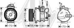 Diederichs DCK1578 - Compressore, Climatizzatore autozon.pro