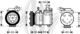 Diederichs DCK1645 - Compressore, Climatizzatore autozon.pro