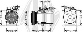 Diederichs DCK1627 - Compressore, Climatizzatore autozon.pro