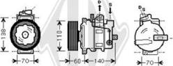 Diederichs DCK1052 - Compressore, Climatizzatore autozon.pro