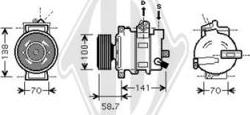 Diederichs DCK1067 - Compressore, Climatizzatore autozon.pro