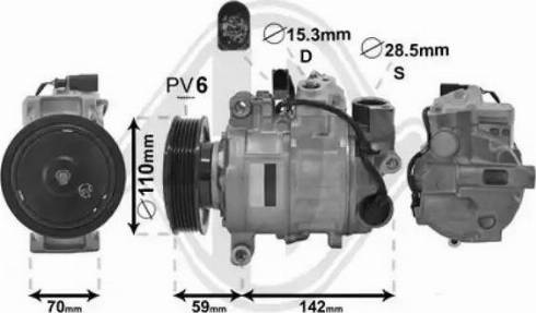 Diederichs DCK1080 - Compressore, Climatizzatore autozon.pro