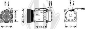 Diederichs DCK1165 - Compressore, Climatizzatore autozon.pro