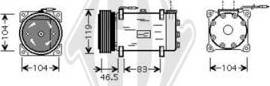 Diederichs DCK1163 - Compressore, Climatizzatore autozon.pro