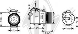 Diederichs DCK1107 - Compressore, Climatizzatore autozon.pro