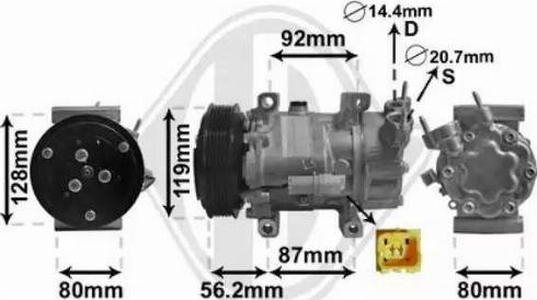 Diederichs DCK1173 - Compressore, Climatizzatore autozon.pro