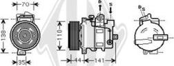 Diederichs DCK1348 - Compressore, Climatizzatore autozon.pro