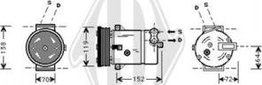 Diederichs DCK1382 - Compressore, Climatizzatore autozon.pro