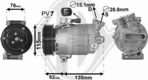 Diederichs DCK1378 - Compressore, Climatizzatore autozon.pro