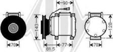 Diederichs DCK1373 - Compressore, Climatizzatore autozon.pro