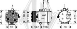 Diederichs DCK1270 - Compressore, Climatizzatore autozon.pro