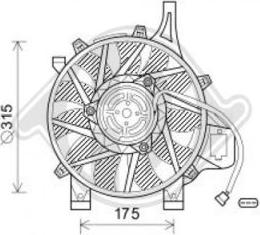 Diederichs DCL1160 - Ventola, Condensatore climatizzatore autozon.pro