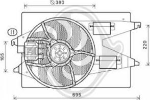 Diederichs DCL1113 - Ventola, Raffreddamento motore autozon.pro