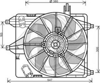 Diederichs DCL1185 - Ventola, Raffreddamento motore autozon.pro