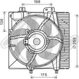 Diederichs DCL1170 - Ventola, Raffreddamento motore autozon.pro