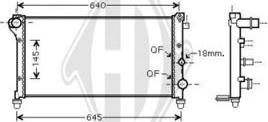 Diederichs DCM1999 - Radiatore, Raffreddamento motore autozon.pro