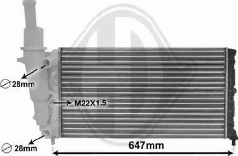 Diederichs DCM1919 - Radiatore, Raffreddamento motore autozon.pro