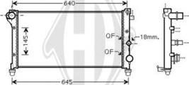 Diederichs DCM1975 - Radiatore, Raffreddamento motore autozon.pro