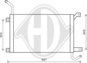 Diederichs DCM1416 - Radiatore, Raffreddamento motore autozon.pro