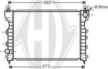 Diederichs DCM1410 - Radiatore, Raffreddamento motore autozon.pro
