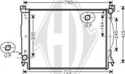 Diederichs DCM1483 - Radiatore, Raffreddamento motore autozon.pro