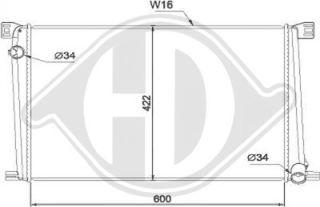 Diederichs DCM1588 - Radiatore, Raffreddamento motore autozon.pro