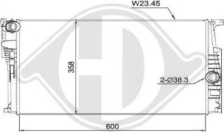 Diederichs DCM1604 - Radiatore, Raffreddamento motore autozon.pro