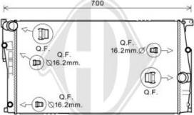 Diederichs DCM1600 - Radiatore, Raffreddamento motore autozon.pro