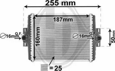 Diederichs DCM1602 - Radiatore, Raffreddamento motore autozon.pro
