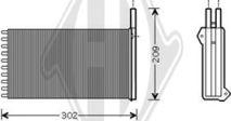 Diederichs DCM1095 - Scambiatore calore, Riscaldamento abitacolo autozon.pro