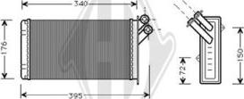 Diederichs DCM1052 - Scambiatore calore, Riscaldamento abitacolo autozon.pro
