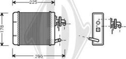 Diederichs DCM1069 - Scambiatore calore, Riscaldamento abitacolo autozon.pro