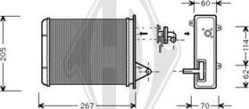 Diederichs DCM1068 - Scambiatore calore, Riscaldamento abitacolo autozon.pro