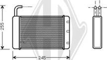 Diederichs DCM1006 - Scambiatore calore, Riscaldamento abitacolo autozon.pro