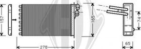 Diederichs DCM1019 - Scambiatore calore, Riscaldamento abitacolo autozon.pro