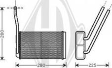 Diederichs DCM1016 - Scambiatore calore, Riscaldamento abitacolo autozon.pro
