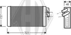 Diederichs DCM1017 - Scambiatore calore, Riscaldamento abitacolo autozon.pro