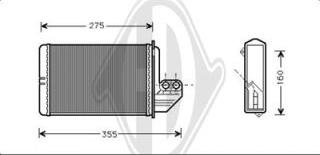 Diederichs DCM1031 - Scambiatore calore, Riscaldamento abitacolo autozon.pro
