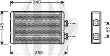 Diederichs DCM1033 - Scambiatore calore, Riscaldamento abitacolo autozon.pro