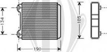 Diederichs DCM1020 - Scambiatore calore, Riscaldamento abitacolo autozon.pro