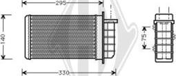 Diederichs DCM1074 - Scambiatore calore, Riscaldamento abitacolo autozon.pro