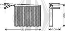 Diederichs DCM1140 - Scambiatore calore, Riscaldamento abitacolo autozon.pro