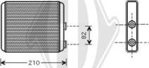 Diederichs DCM1169 - Scambiatore calore, Riscaldamento abitacolo autozon.pro