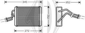 Diederichs DCM1104 - Scambiatore calore, Riscaldamento abitacolo autozon.pro