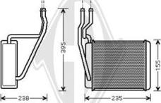 Diederichs DCM1105 - Scambiatore calore, Riscaldamento abitacolo autozon.pro