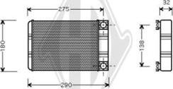 Diederichs DCM1136 - Scambiatore calore, Riscaldamento abitacolo autozon.pro