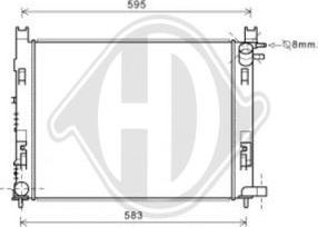 Diederichs DCM1885 - Radiatore, Raffreddamento motore autozon.pro