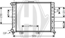 Diederichs DCM1349 - Radiatore, Raffreddamento motore autozon.pro